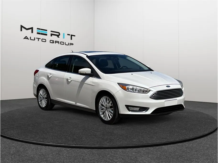 White 2018 Ford Focus Titanium Sedan 4D for sale in Jacksonville, FL