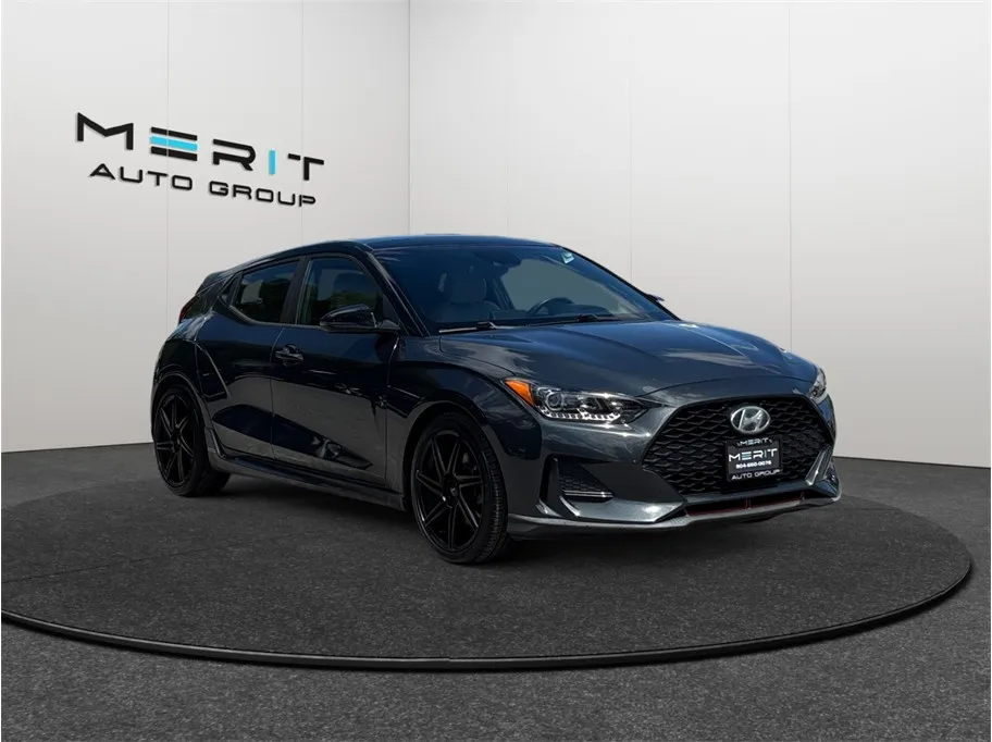 Gray 2019 Hyundai Veloster Turbo Ultimate Coupe 3D for sale in Jacksonville, FL