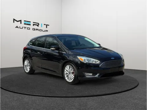 Black 2015 Ford Focus Titanium Hatchback 4D for sale in Jacksonville, FL