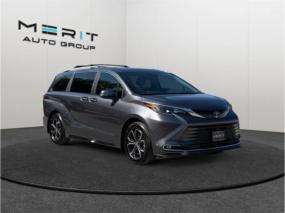 Gray 2025 Toyota Sienna Platinum Van 4D for sale in Jacksonville, FL