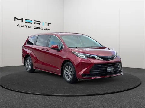 Red 2021 Toyota Sienna LE Minivan 4D for sale in Jacksonville, FL