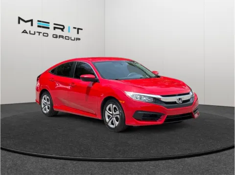 Red 2017 Honda Civic LX Sedan 4D for sale in Jacksonville, FL