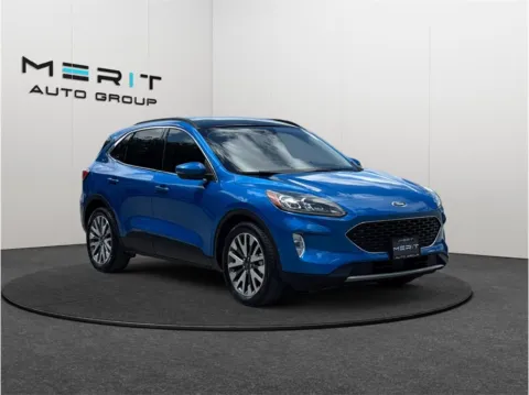 Blue 2020 Ford Escape Titanium Hybrid Sport Utility 4D for sale in Jacksonville, FL