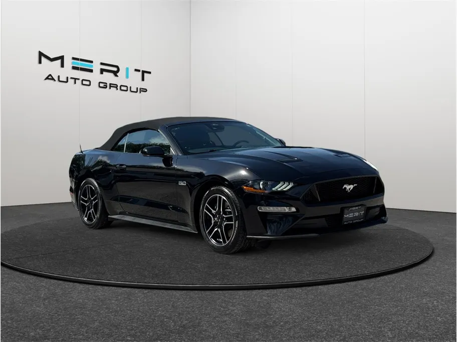 Black 2021 Ford Mustang GT Premium Convertible 2D for sale in Jacksonville, FL