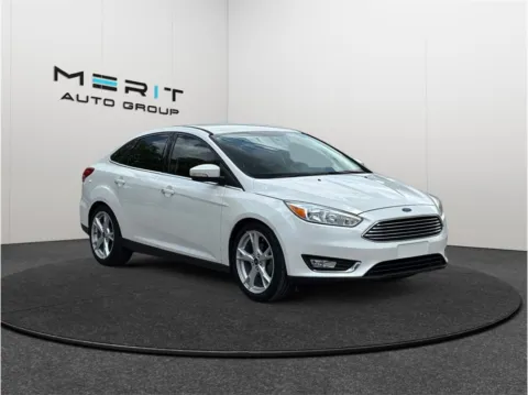 White 2016 Ford Focus Titanium Sedan 4D for sale in Jacksonville, FL