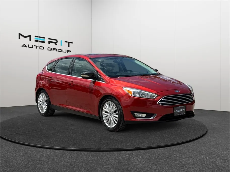 Red 2018 Ford Focus Titanium Hatchback 4D for sale in Jacksonville, FL