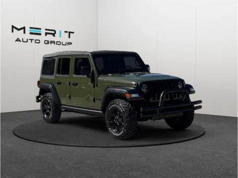 Green 2021 Jeep Wrangler Unlimited Willys Sport Utility 4D for sale in Jacksonville, FL