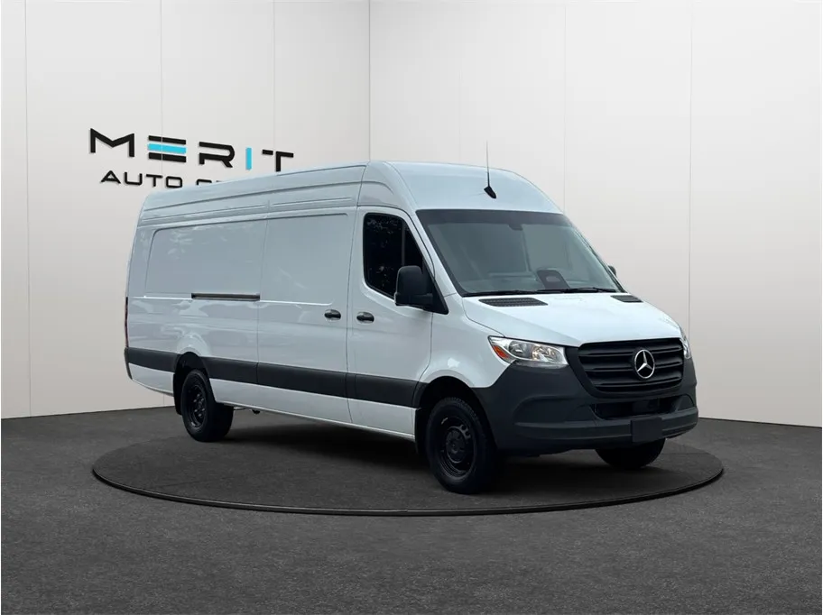 White 2025 Mercedes-benz Sprinter 3500 Cargo High Roof Extended w/170 WB Extended Van 3D for sale in Jacksonville, FL