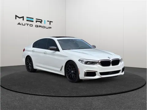 White 2018 BMW 5 Series M550i xDrive Sedan 4D for sale in Jacksonville, FL
