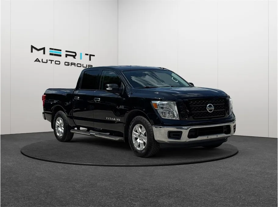 Black 2019 Nissan Titan Crew Cab SV Pickup 4D 5 1/2 ft for sale in Jacksonville, FL