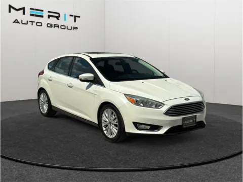 White 2016 Ford Focus Titanium Hatchback 4D for sale in Jacksonville, FL