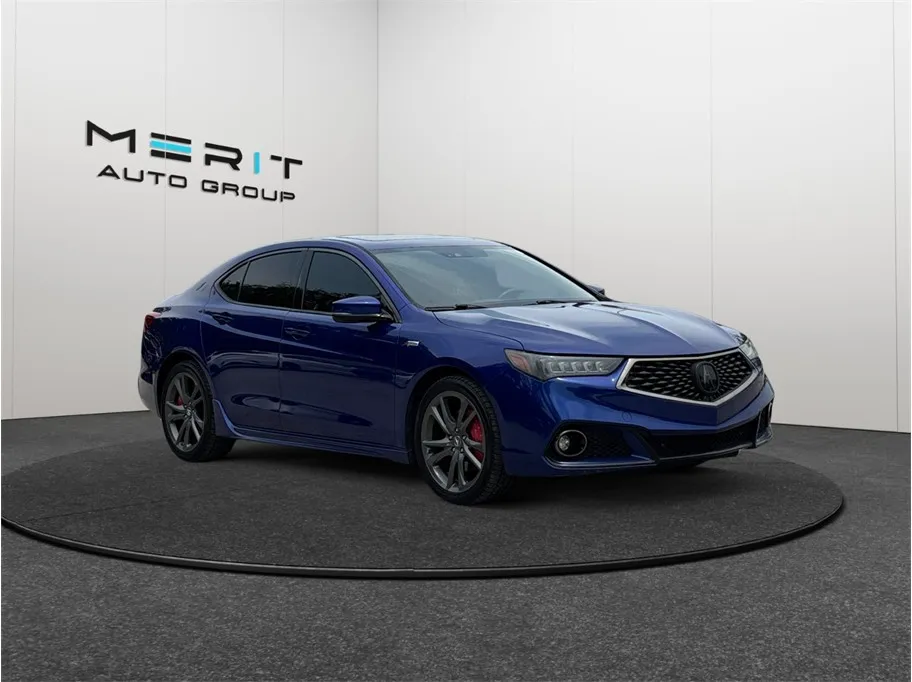 Blue 2018 Acura TLX 3.5 w/Technology Pkg & A-SPEC Pkg Sedan 4D for sale in Jacksonville, FL