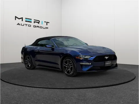 Blue 2020 Ford Mustang EcoBoost Premium Convertible 2D for sale in Jacksonville, FL