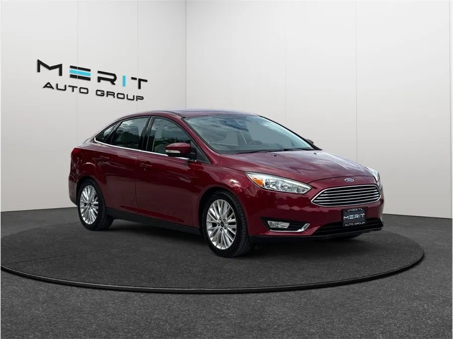 Red 2015 Ford Focus Titanium Sedan 4D for sale in Jacksonville, FL