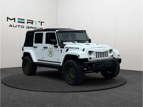 White 2016 Jeep Wrangler Unlimited Rubicon Hard Rock Sport Utility 4D for sale in Jacksonville, FL