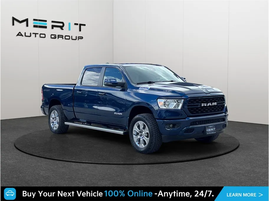 Blue 2023 Ram 1500 Crew Cab Big Horn Pickup 4D 6 1/3 ft for sale in Jacksonville, FL