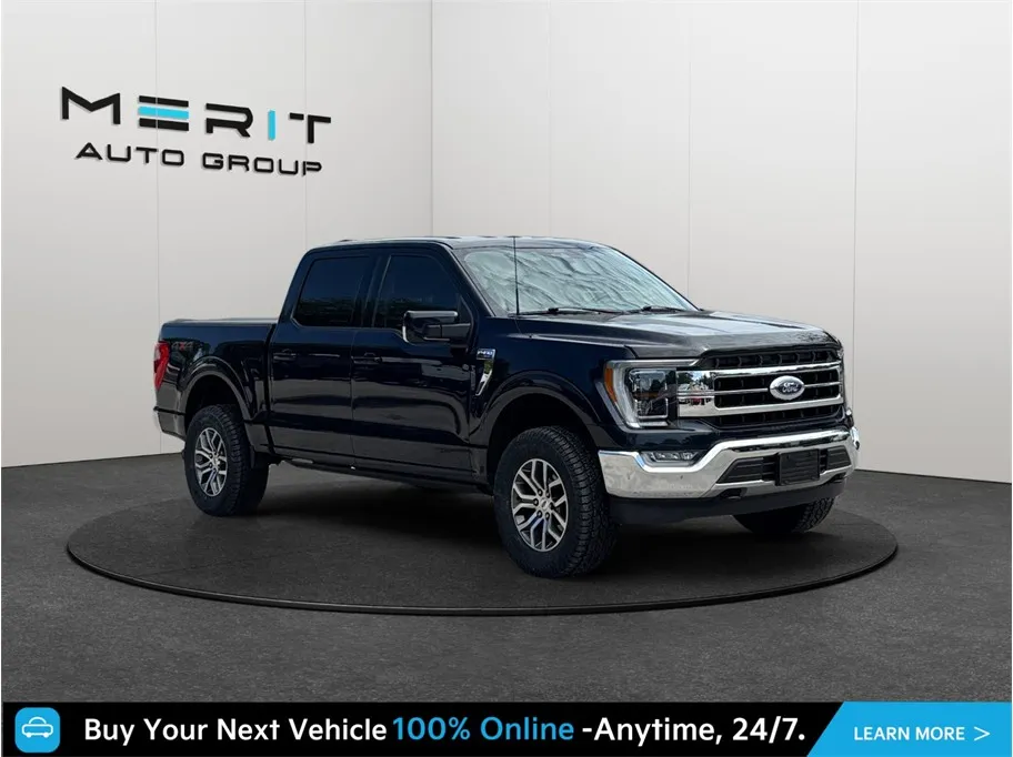 Blue 2022 Ford F-150 SuperCrew Cab Lariat Pickup 4D 5 1/2 ft for sale in Jacksonville, FL