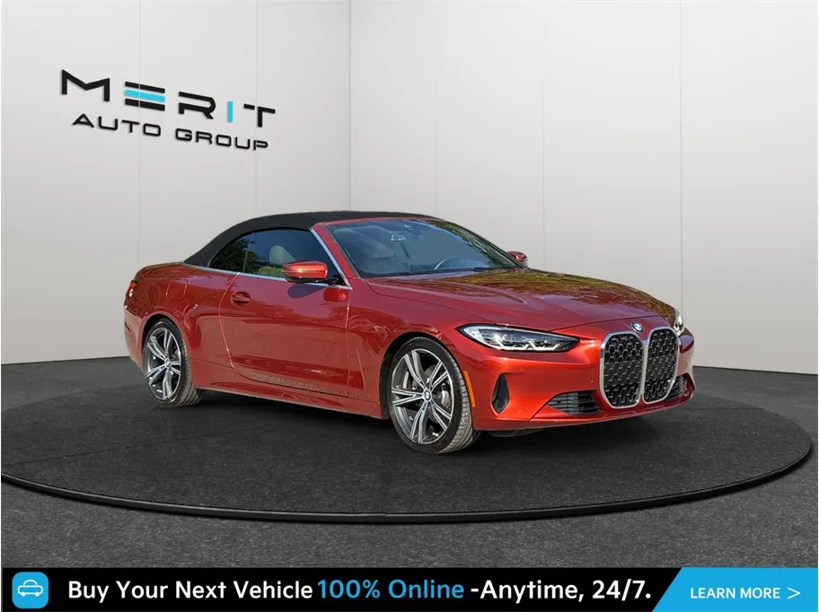 Orange 2021 BMW 4 Series 430i Convertible 2D for sale in Jacksonville, FL