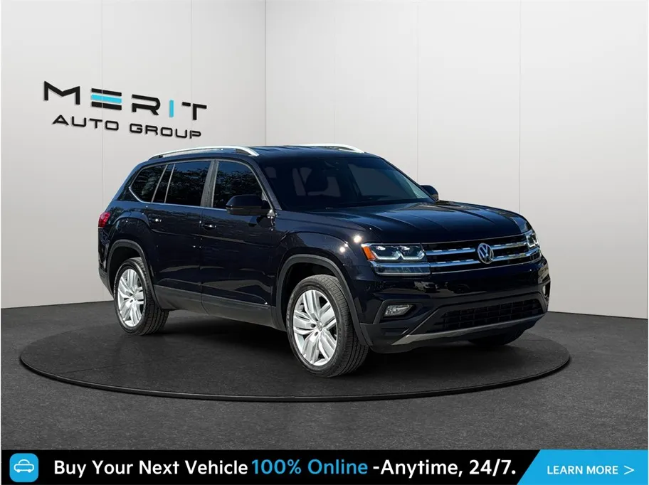 Black 2019 Volkswagen Atlas SE w/Tech Pkg Sport Utility 4D for sale in Jacksonville, FL