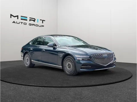 Blue 2022 Genesis G80 2.5T Sedan 4D Prestige & Advanced Package for sale in Jacksonville, FL