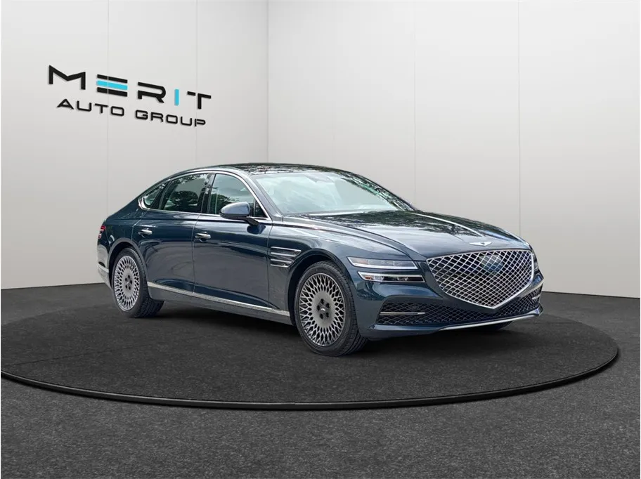 Blue 2022 Genesis G80 2.5T Sedan 4D for sale in Jacksonville, FL