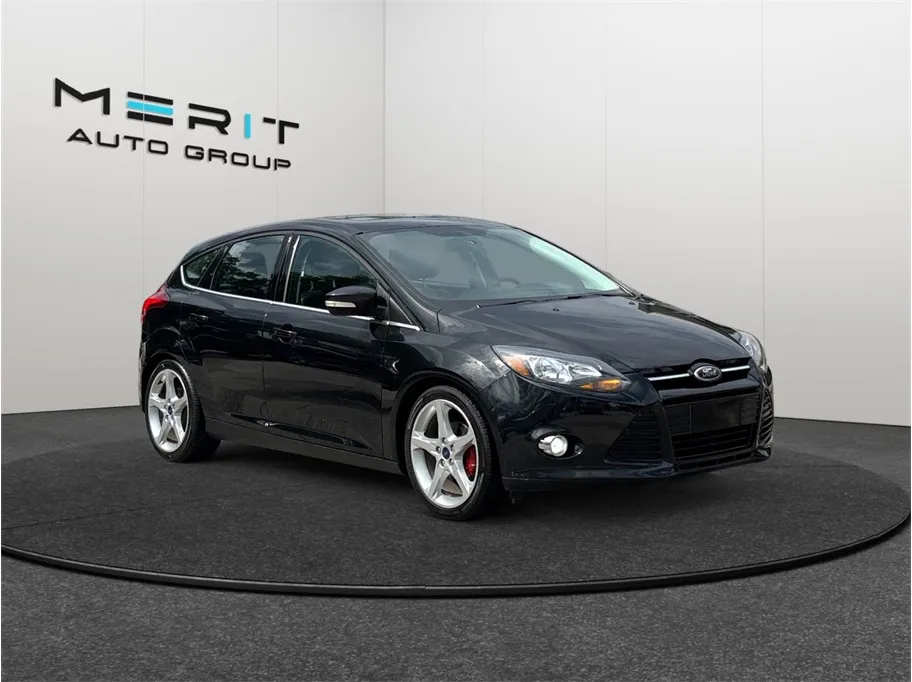 Black 2014 Ford Focus Titanium Hatchback 4D for sale in Jacksonville, FL