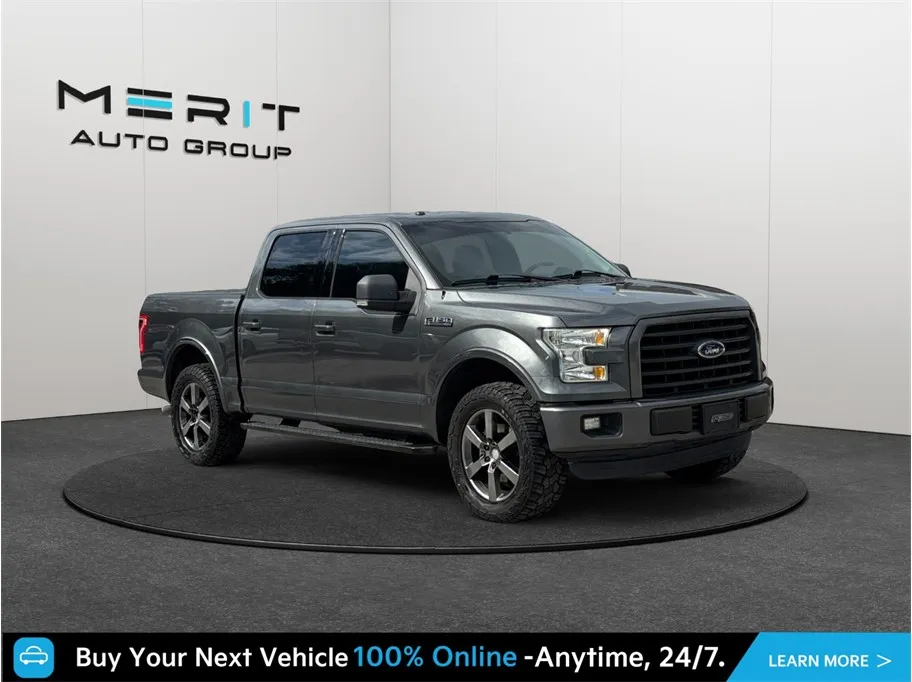Gray 2015 Ford F-150 SuperCrew Cab XLT Pickup 4D 5 1/2 ft for sale in Jacksonville, FL