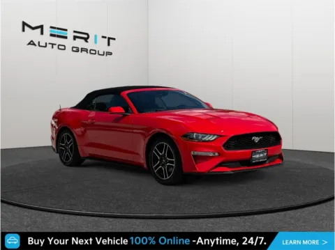Red 2021 Ford Mustang EcoBoost Premium Convertible 2D for sale in Jacksonville, FL