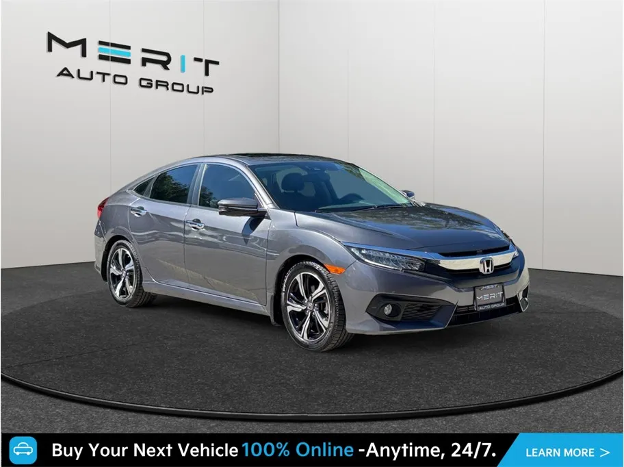 Gray 2016 Honda Civic Touring Sedan 4D for sale in Jacksonville, FL