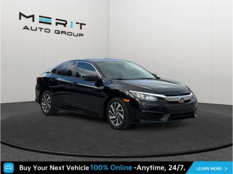 Black 2017 Honda Civic EX Sedan 4D for sale in Jacksonville, FL