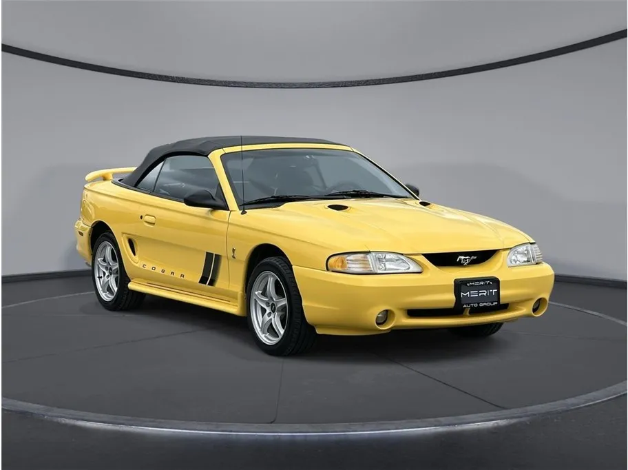 Yellow 1998 Ford Mustang Cobra Convertible 2D for sale in Jacksonville, FL