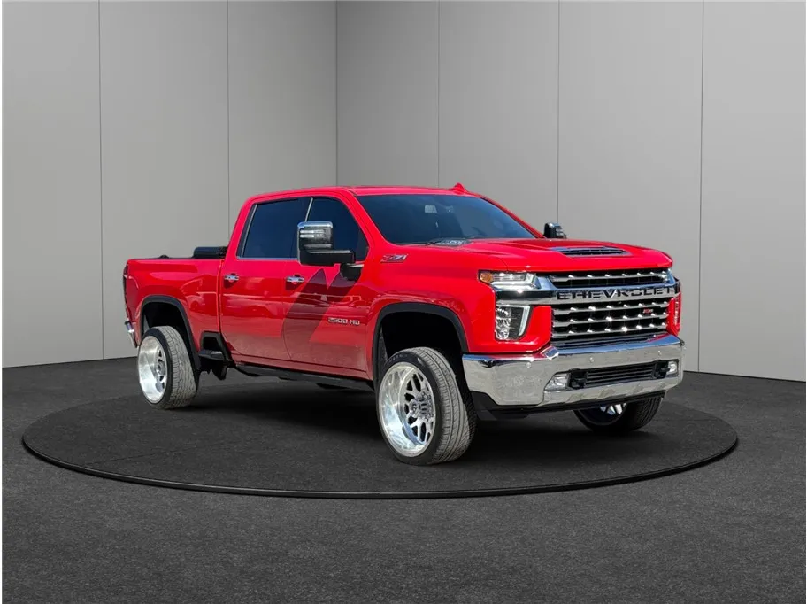 Red 2021 Chevrolet Silverado 2500 HD Crew Cab LTZ Pickup 4D 6 1/2 ft for sale in Jacksonville, FL