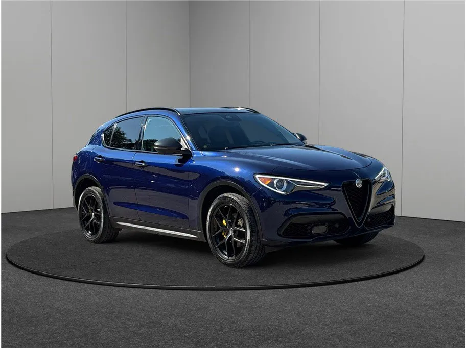 Blue 2019 Alfa Romeo Stelvio Ti Sport for sale in Jacksonville, FL