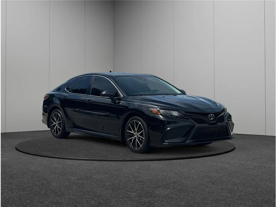 Black 2021 Toyota Camry SE Sedan 4D for sale in Jacksonville, FL