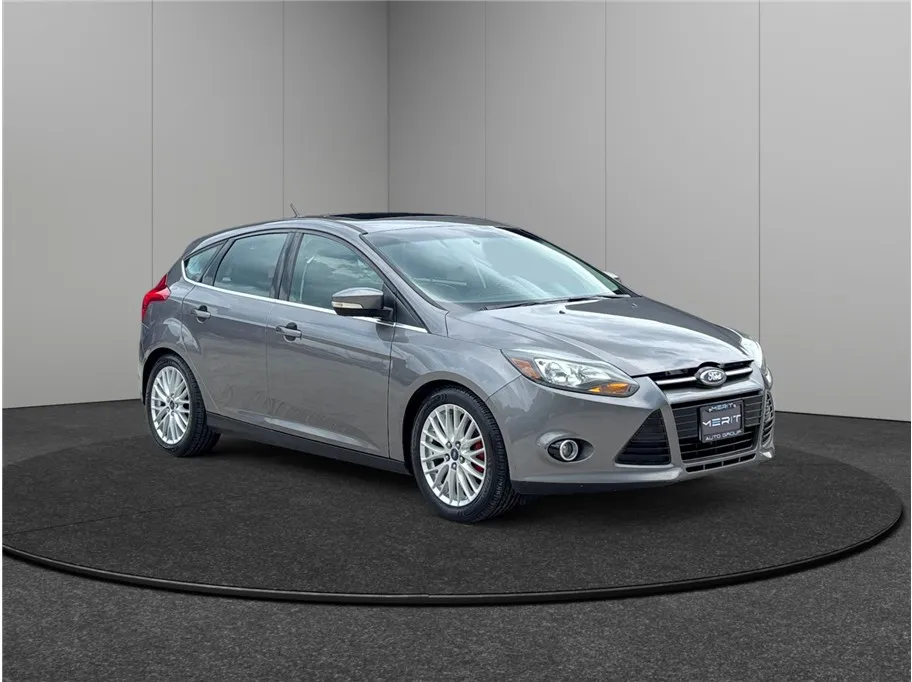 Gray 2014 Ford Focus Titanium Hatchback 4D for sale in Jacksonville, FL