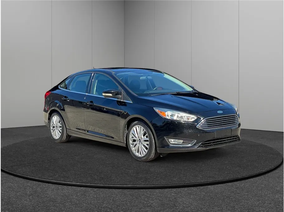 Black 2018 Ford Focus Titanium Sedan 4D for sale in Jacksonville, FL
