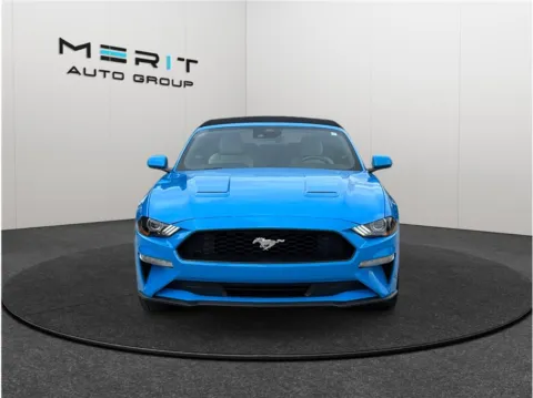 Another view of 2022 Ford Mustang EcoBoost Premium Convertible 2D for sale in Jacksonville, FL at Merit Auto Group Atlantic