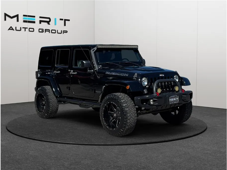 Black 2014 Jeep Wrangler Unlimited Rubicon X Sport Utility 4D for sale in Jacksonville, FL
