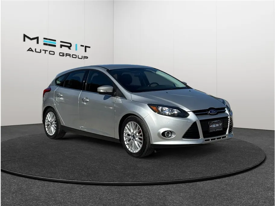 Silver 2014 Ford Focus Titanium Hatchback 4D for sale in Jacksonville, FL