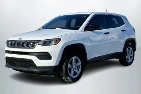 White 2023 Jeep Compass Sport Utility 4D for sale in Janesville, WI