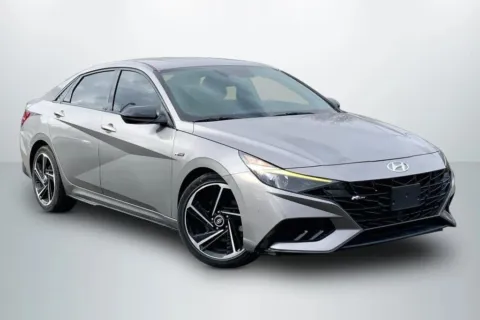 Gray 2023 Hyundai Elantra N Line Sedan 4D for sale in Janesville, WI