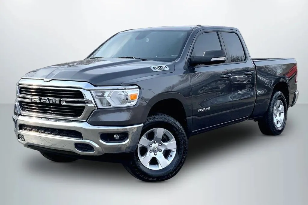 Gray 2022 Ram 1500 Quad Cab Big Horn Pickup 4D 6 1/3 ft for sale in Janesville, WI