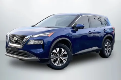 Blue 2021 Nissan Rogue SV Sport Utility 4D for sale in Janesville, WI