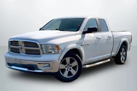 White 2010 Dodge Ram 1500 Quad Cab SLT Pickup 4D 6 1/3 ft for sale in Janesville, WI