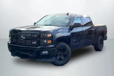 Black 2015 Chevrolet Silverado 1500 Crew Cab Z71 LTZ Pickup 4D 5 3/4 ft for sale in Janesville, WI
