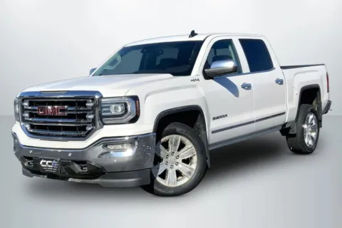 White 2018 GMC Sierra 1500 Crew Cab SLT Pickup 4D 5 3/4 ft for sale in Janesville, WI