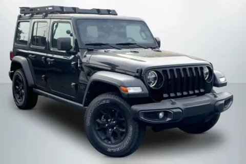 Photos of 2021 Jeep Wrangler Unlimited Willys Sport Utility 4D for sale in Janesville, WI at CCG Automotive