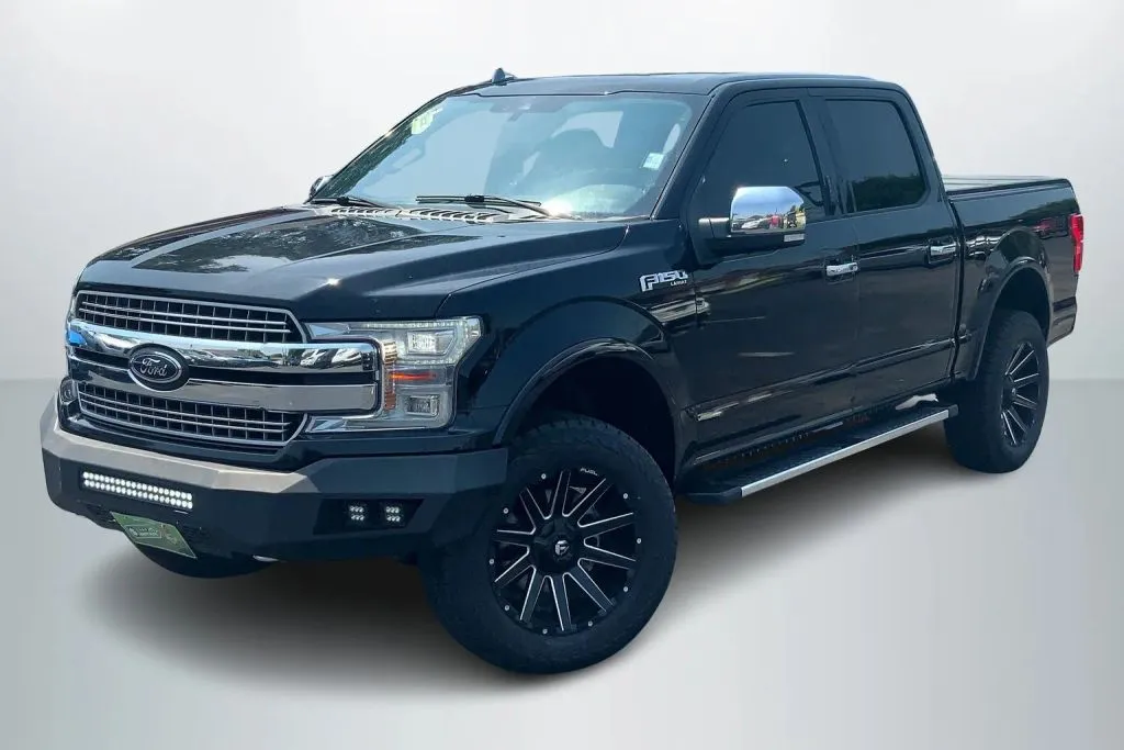 Black 2018 Ford F-150 SuperCrew Cab Lariat Pickup 4D 5 1/2 ft for sale in Janesville, WI