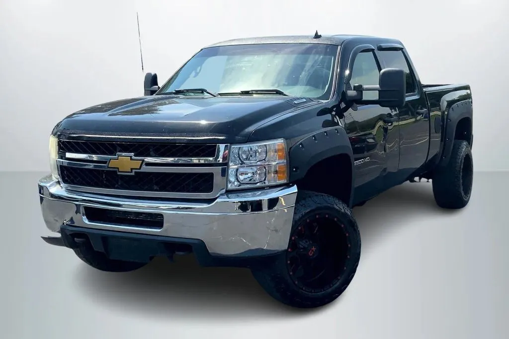 Black 2012 Chevrolet Silverado 2500 HD Crew Cab LT Pickup 4D 6 1/2 ft for sale in Janesville, WI