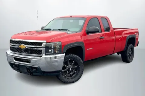 Red 2012 Chevrolet Silverado 2500 HD Extended Cab Work Truck Pickup 4D 8 ft for sale in Janesville, WI